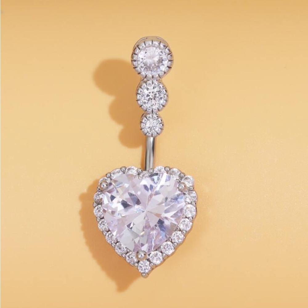 - Rhinestone Decor Belly Ring 💎 - Picture 2 of 2